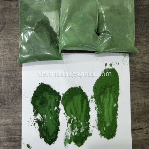 Pulver Chrompigmentoxid grün und gelb